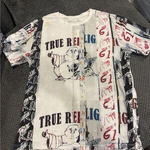 True Religion Graphic T-Shirt - Multicolor size Medium